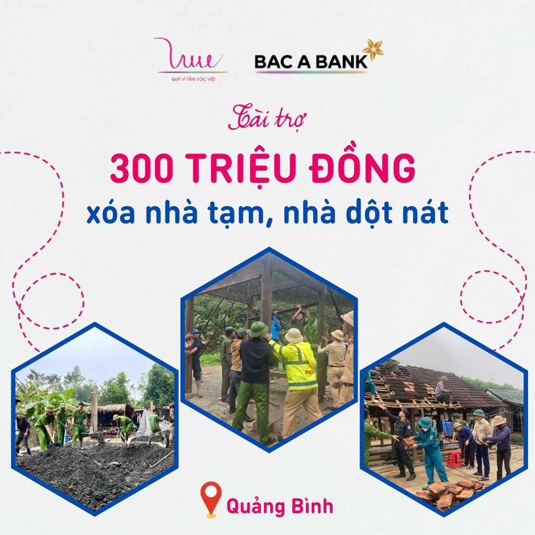 For Vietnamese Stature Foundation donates 300 million VND to build charity houses in Quang Binh province
